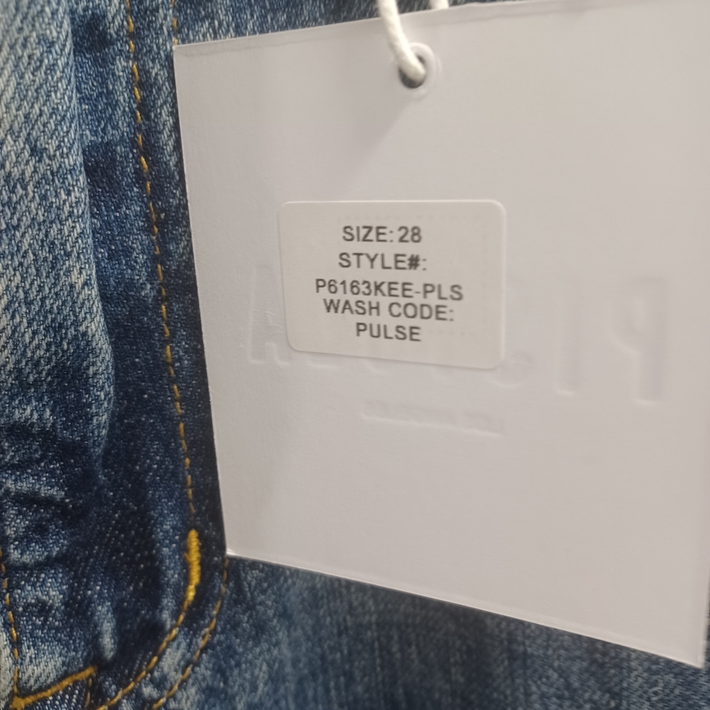 Pistola Stevie High Rise Relaxed Flare Jeans Pulse Wash Size 28 NWT - Picture 9 of 10